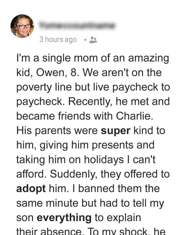 Single mom works hard for her son – His friend’s parents offer to adopt him