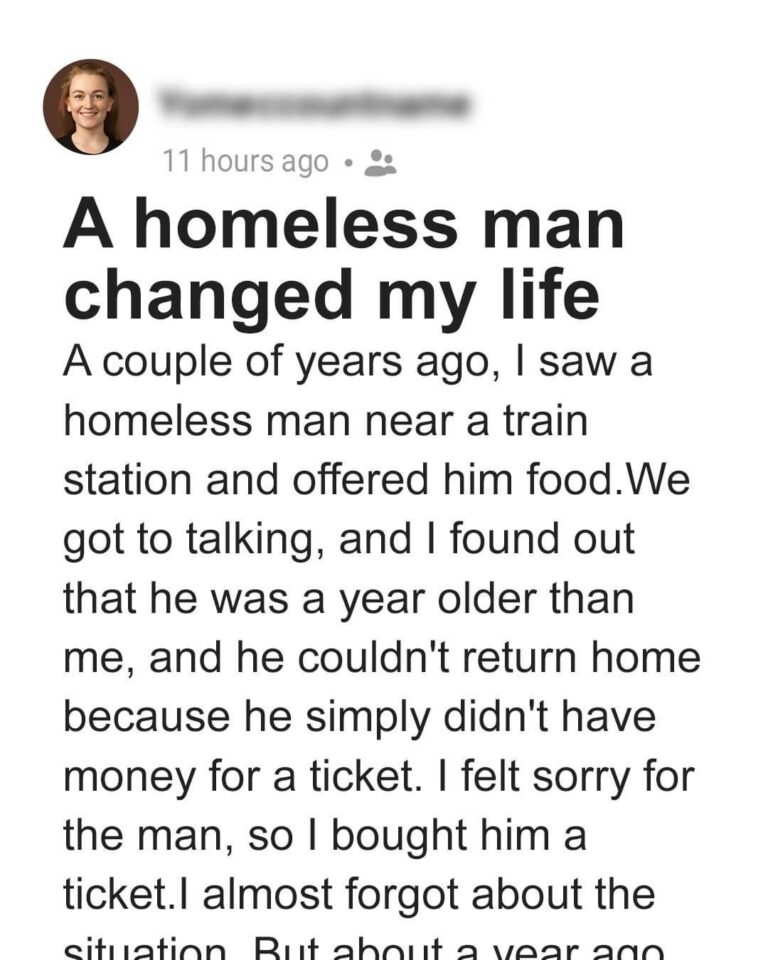 Young Woman Helps Homeless Guy Return to His Family, Years Later They Meet Again – Story of the Day