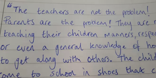 Retired teacher’s brutally honest words on parents criticizing the system has many people applauding: Do you think she’s right?