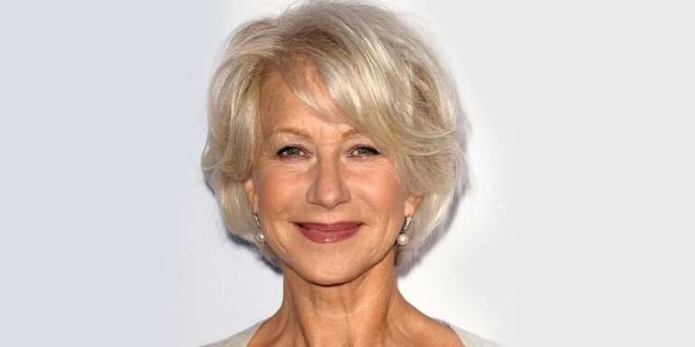 Dame Helen Mirren, 78, Turns Heads in a Figure-Hugging Purple Gown and Silver Hair: ‘Elegant and Classy’