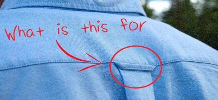 I Never Understood What This Loop On Your Shirt Was For Until They Showed Me