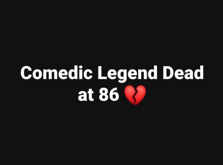 The legendary comedian has passed away.