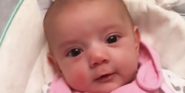 Mom is overjoyed when her two-month-old says, “I love you,”