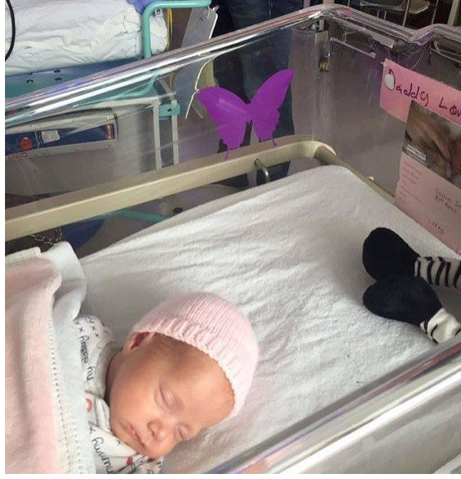 If you see a purple butterfly sticker near a newborn, you need to know what it means