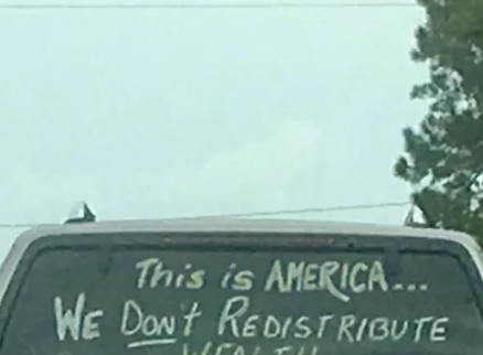 Message On Back Of SUV Goes Viral Online, Some Call It ‘Controversial’