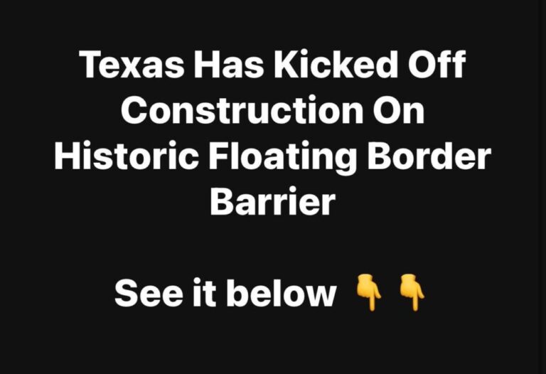 Texas Has Kicked Off Construction On Historic Floating Border Barrier