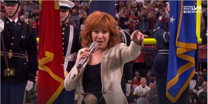 Reba McEntire’s Stunning National Anthem Performance at Super Bowl LVIII