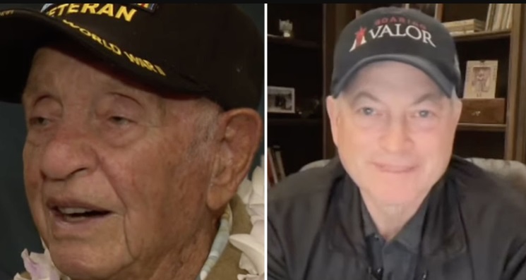 Gary Sinise helps oldest living Pearl Harbor survivor celebrate 105th birthday in style