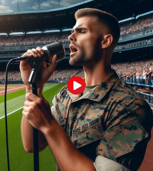 Marine Sgt. sings during an official MLB game. The whole crowd was left in disbelief. It’s a must watch