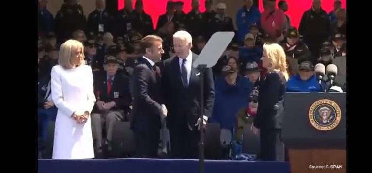 WATCH: Biden Raises Eyebrows, Gets Escorted Away In Another Biden Moment